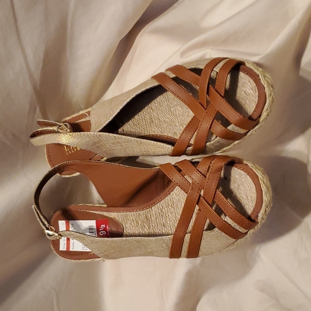 Ralph Lauren Candice Wedges SZ 9.5